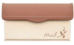 郵便受けポスト スタッコ-U ブラウン