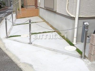 車止めポールの施工例