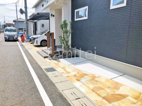乱形石貼り施工例 乱形石貼り施工例