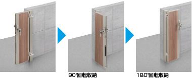 TOEX伸縮門扉 アーキシャット 納まり