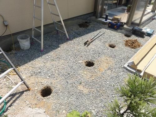 激安ファミテイ オリジナルサンルーム　施前中