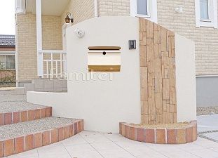 郵便受けポスト　コレット　ディーズガーデン　施工イメージ