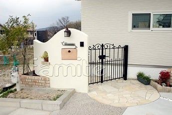 郵便受けポスト　アンジュ　ディーズガーデン　施工イメージ