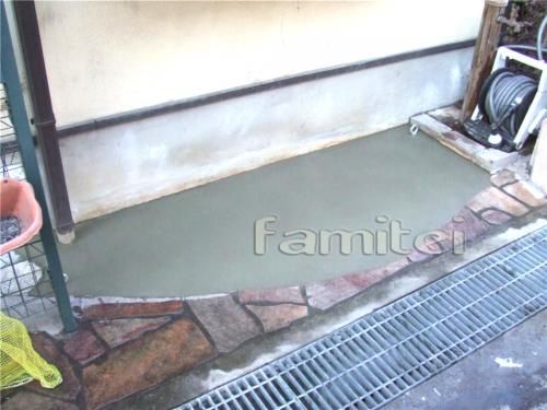 花壇撤去⇒コンクリート