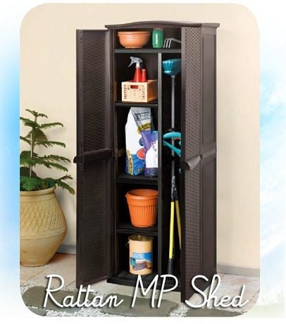 おしゃれ収納　ラタンMPシェッド