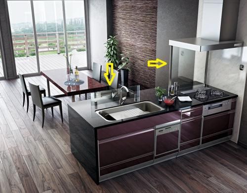 タカラ紹介ブログ「対面キッチンの水ハネ・油ハネ」 - ファミリー庭園