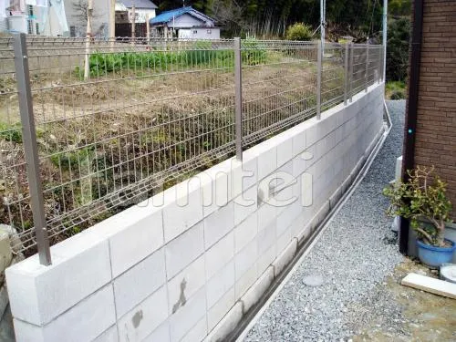 ブロック5段+フェンス