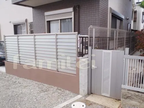 岸和田市　カーポート　目隠しフェンス