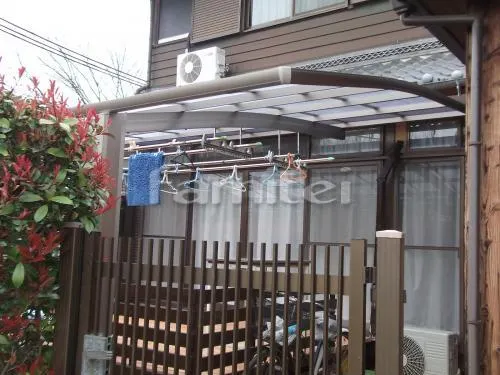香芝市 カーポート プライスポート１台　目隠しフェンス レギュラーテラス屋根