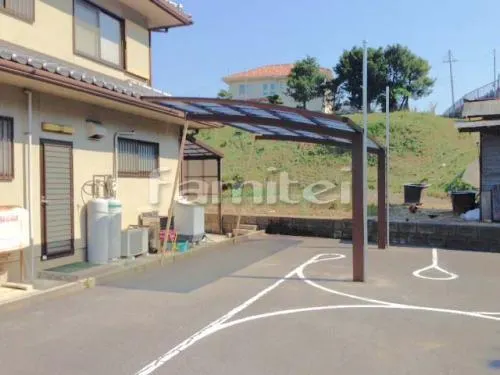富田林市 エクステリア工事 カーポート YKKAP レイナポートグラン 1台用(単棟) R型アール屋根