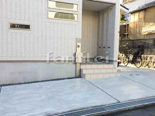 高槻市 新築ベーシック オープン外構