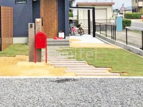 竜王町 新築ナチュラル オープン外構