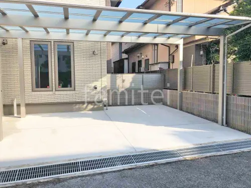 八尾市 新築シンプル オープン外構