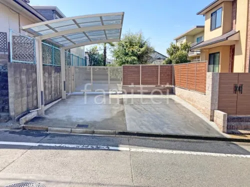枚方市 リフォームシンプル セミクローズ外構