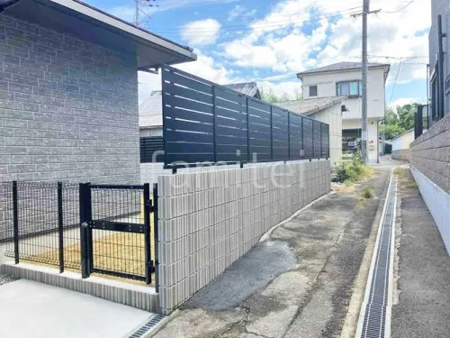 和泉市 新築シンプル オープン外構